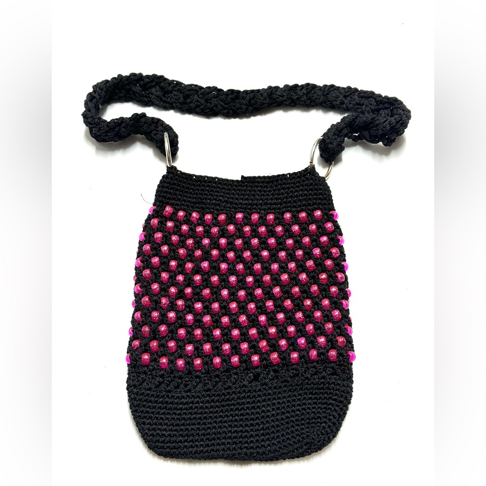 Pink and Black Croche’ bag‎